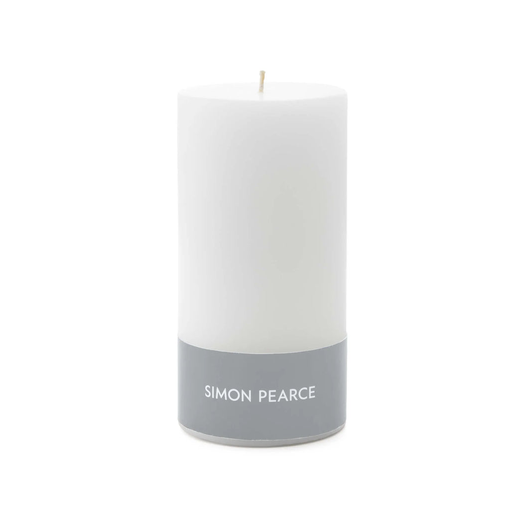 White Pillar Candle 3x6 Simon Pearce - FULFILLED