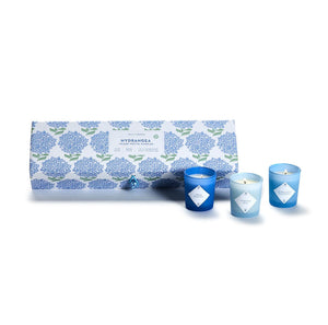 HYDRANGEA S/5 SCENTED CANDLES IN GIFT BOX